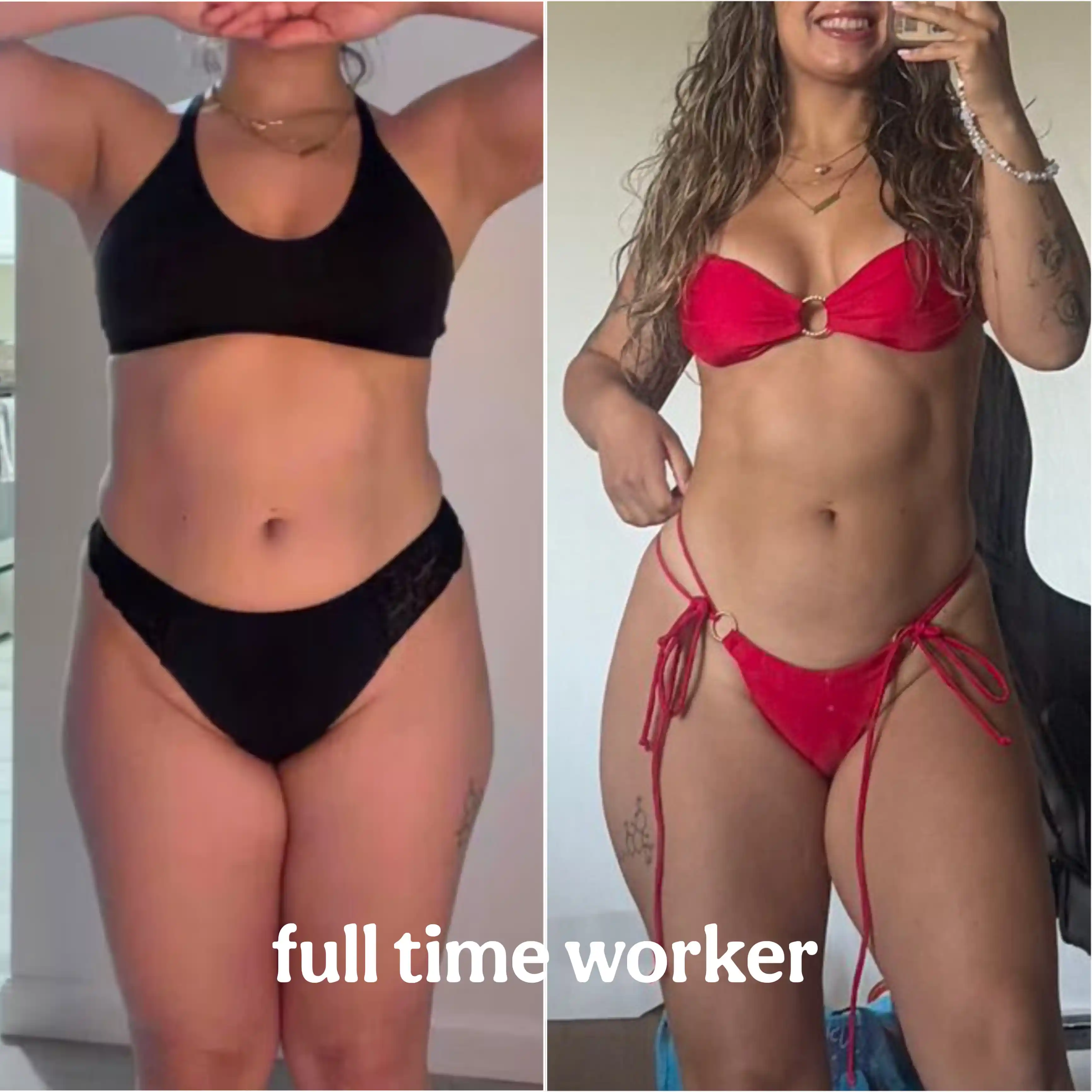 full time worker who lost weight on Blossom With Bella's program