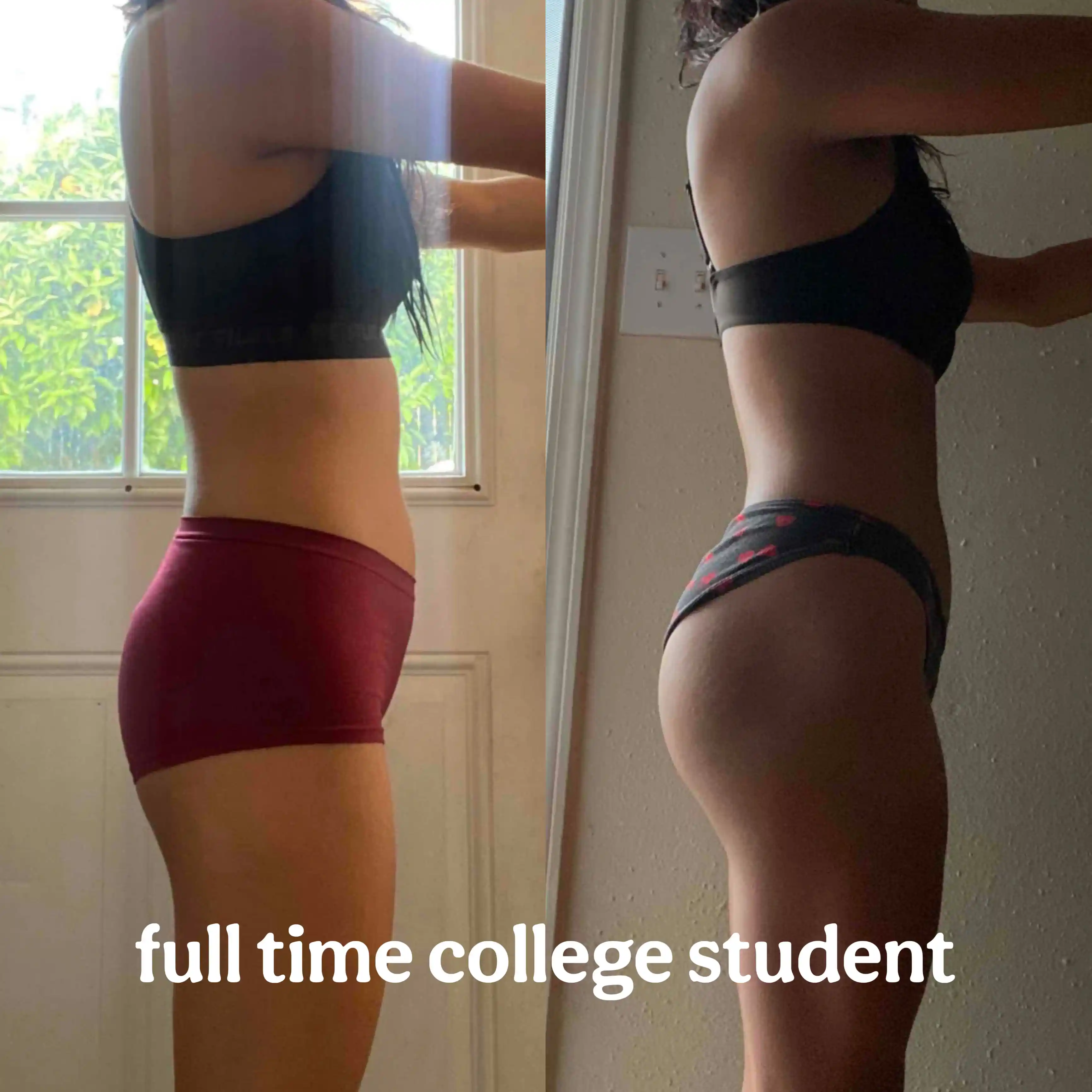 full time college student who lost weight on Blossom With Bella's program