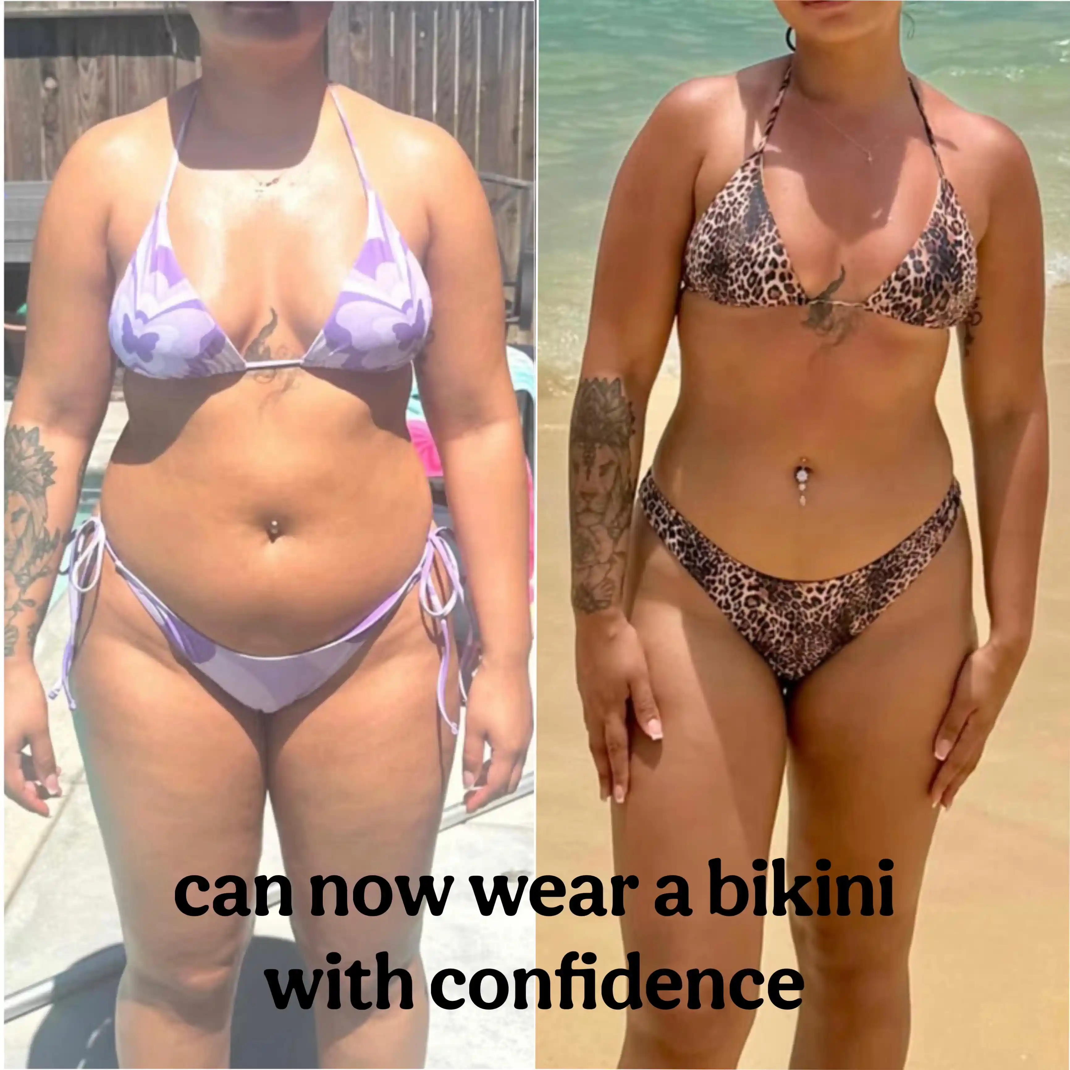 can now wear a bikini with confidence on Blossom With Bella's program